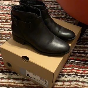 UGG water resistant leather booties